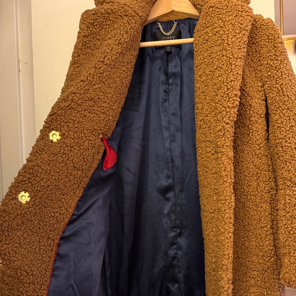 J Crew Sherpa Coat
